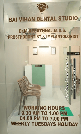 Patient seating area at SAI VIHAN Dental Clinic Salem